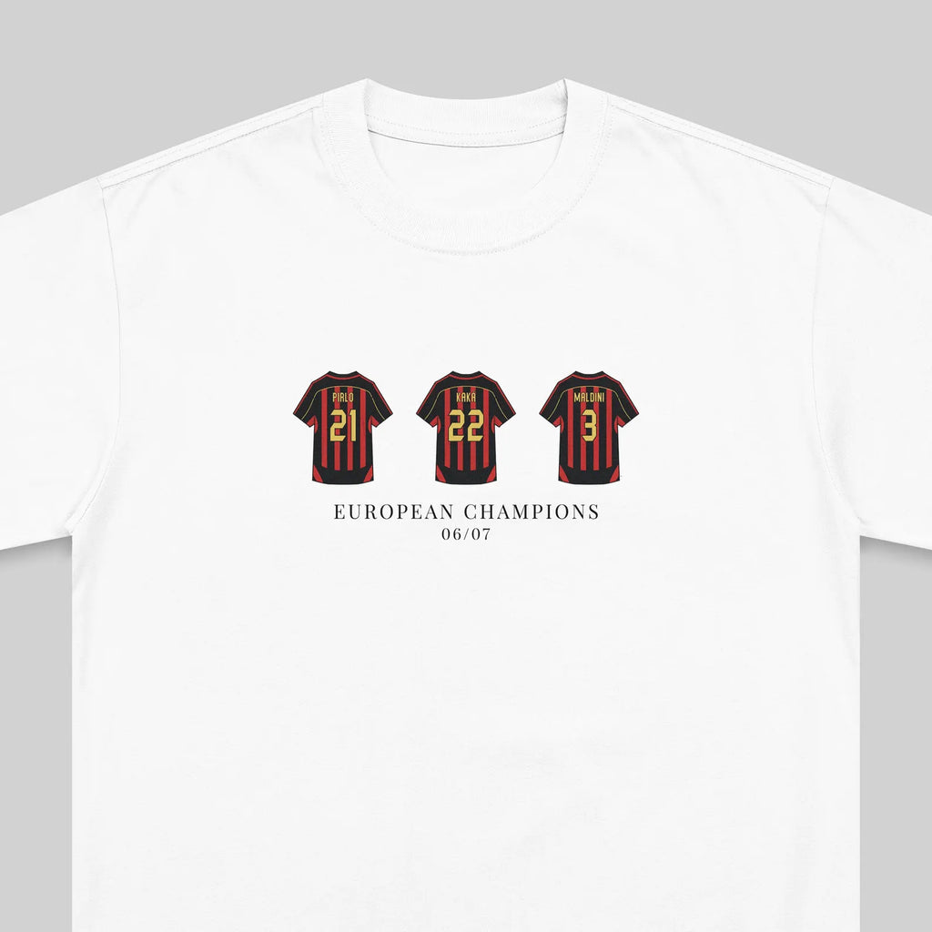 AC Milan 06/07 Champions embroidered t-shirt – front view
