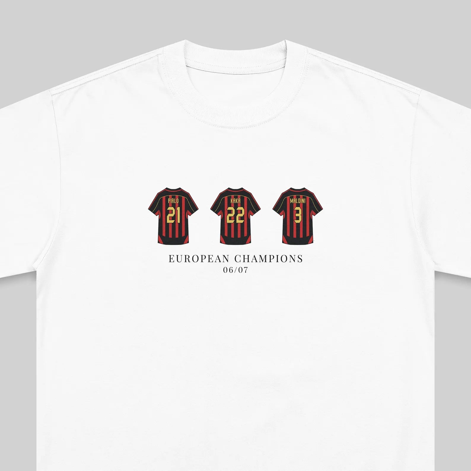 AC Milan 06/07 Champions embroidered t-shirt – front view