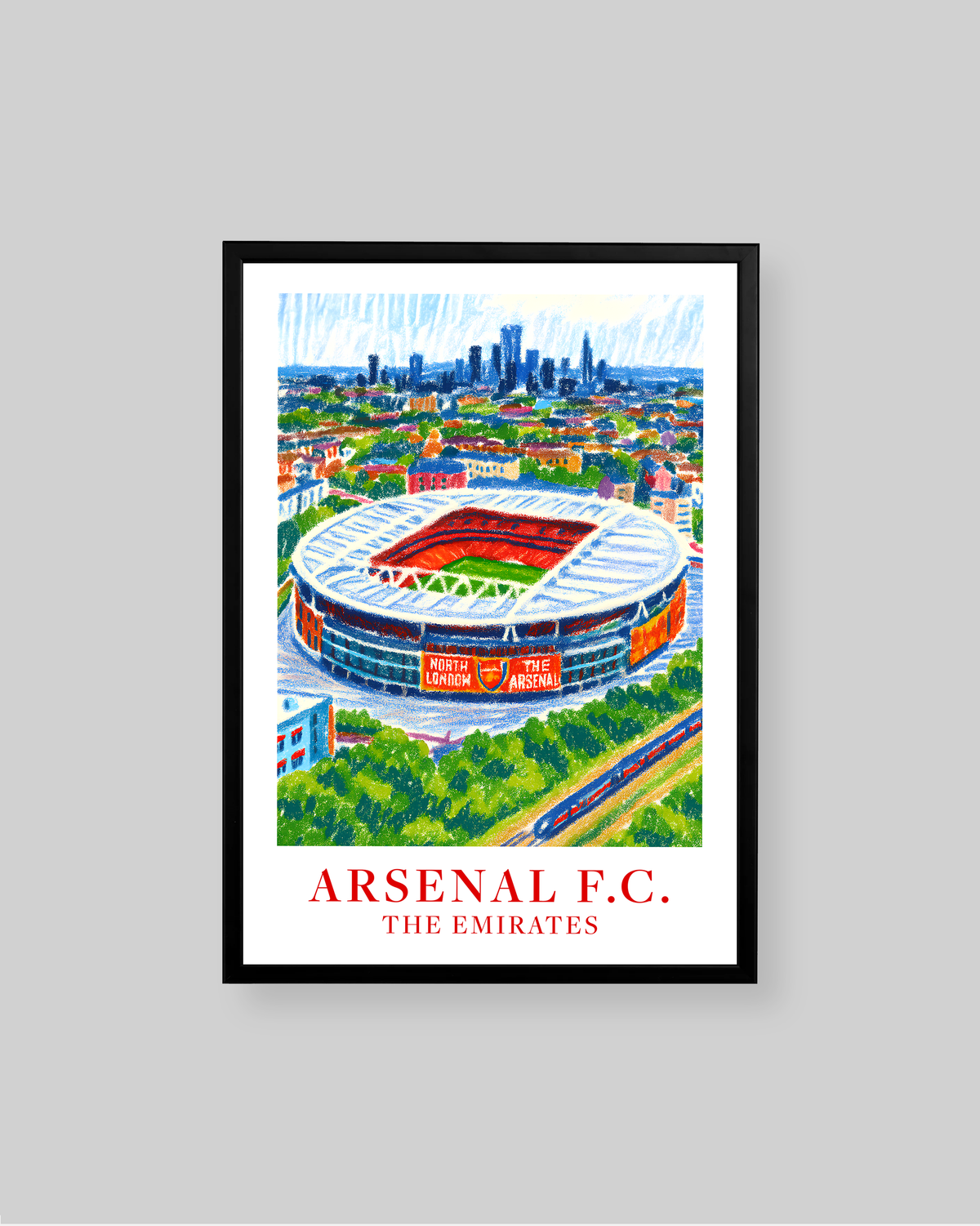 Emirates Stadium From Above Print