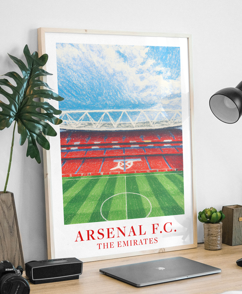 Arsenal Emirates Stadium art print – stand view