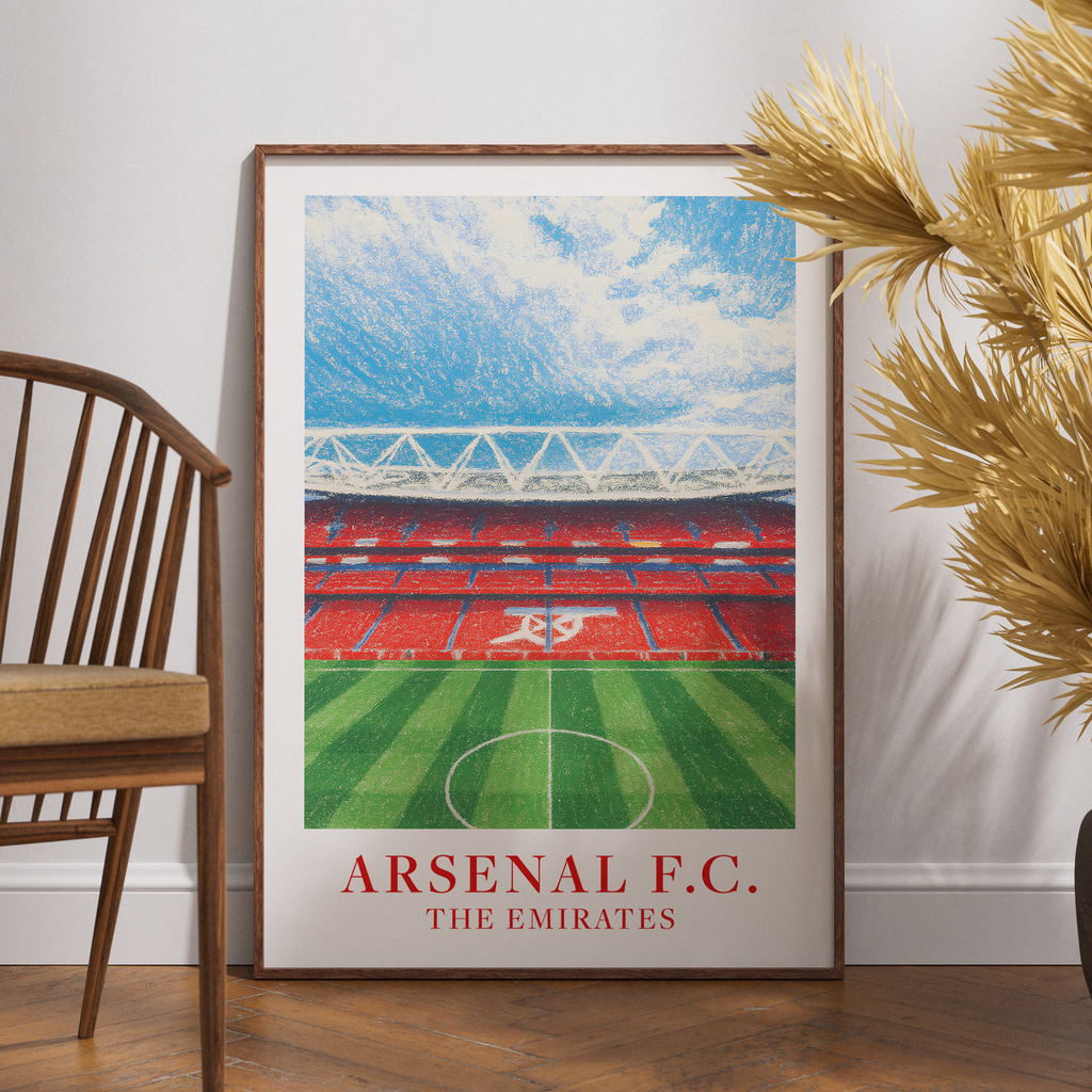 Arsenal Emirates Stadium art print – alternate display mockup