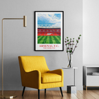 Arsenal Emirates Stadium art print – gallery wall mockup