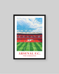 A framed art print of Arsenal F.C.
