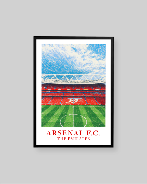 A framed art print of Arsenal F.C.