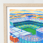Celtic Park stadium art print – close-up detail