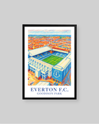 A framed art print of Everton F.C.