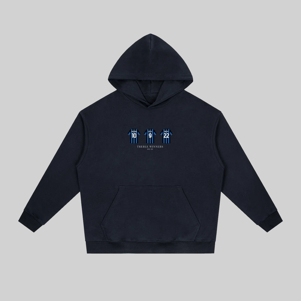 Celebrate one of football’s greatest achievements with the Inter Milan Treble Winners 09/10 Hoodie