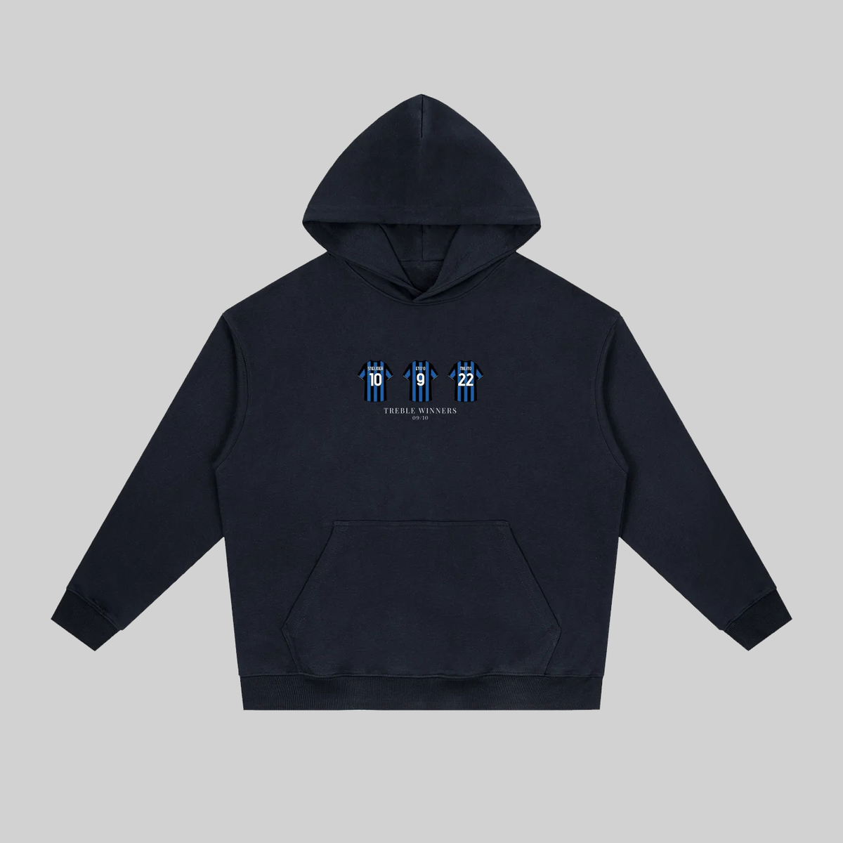 Celebrate one of football’s greatest achievements with the Inter Milan Treble Winners 09/10 Hoodie