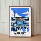 Man City Etihad Stadium Print