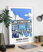 Man City Etihad Stadium Print