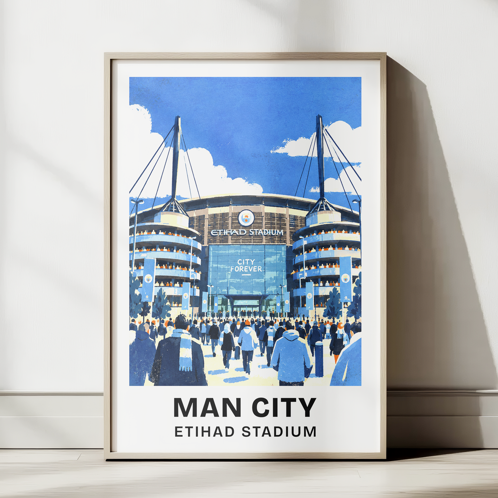 Man City Etihad Stadium Print
