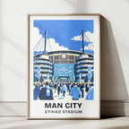 Man City Etihad Stadium Print