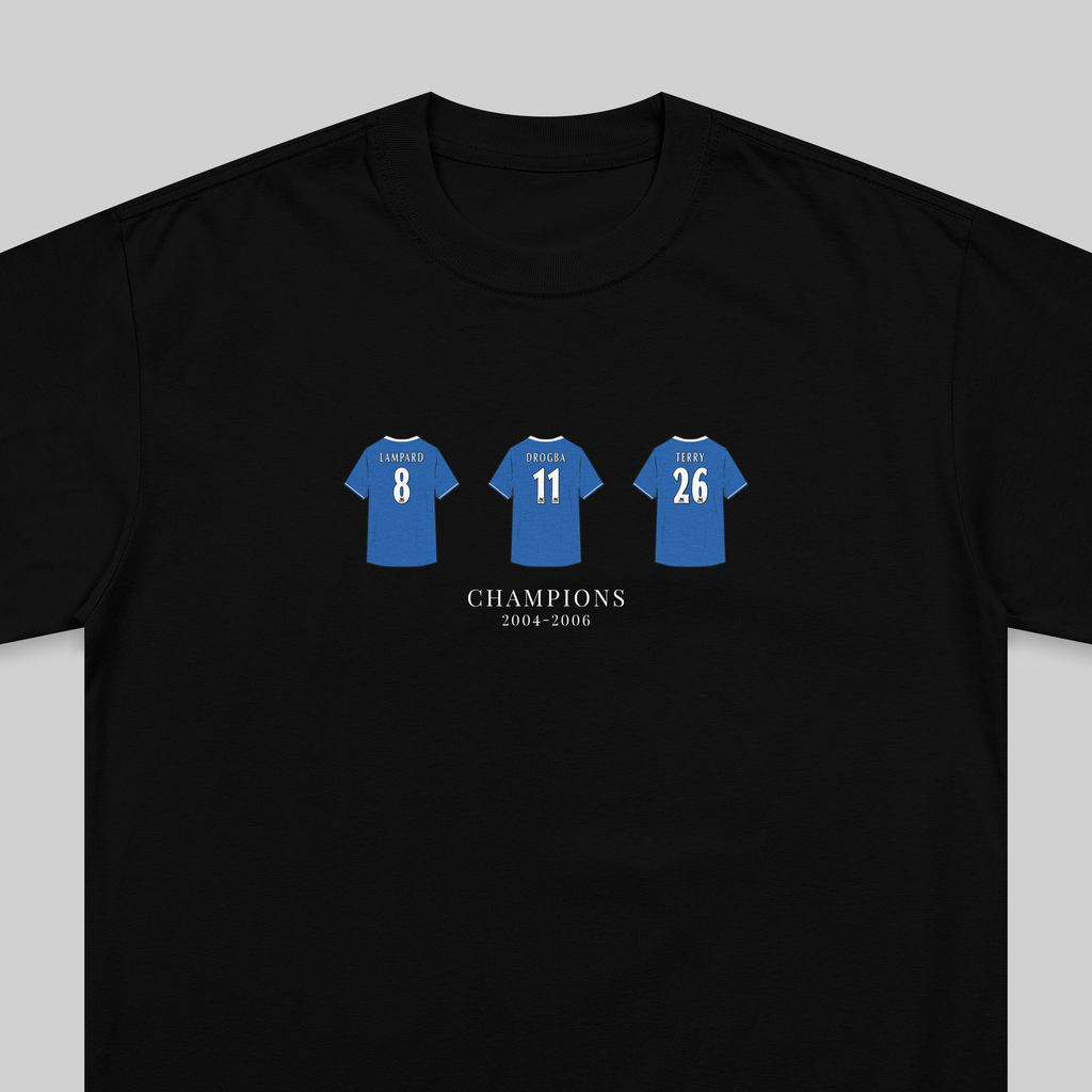 Chelsea Champions 2004-2006 embroidered t-shirt in black