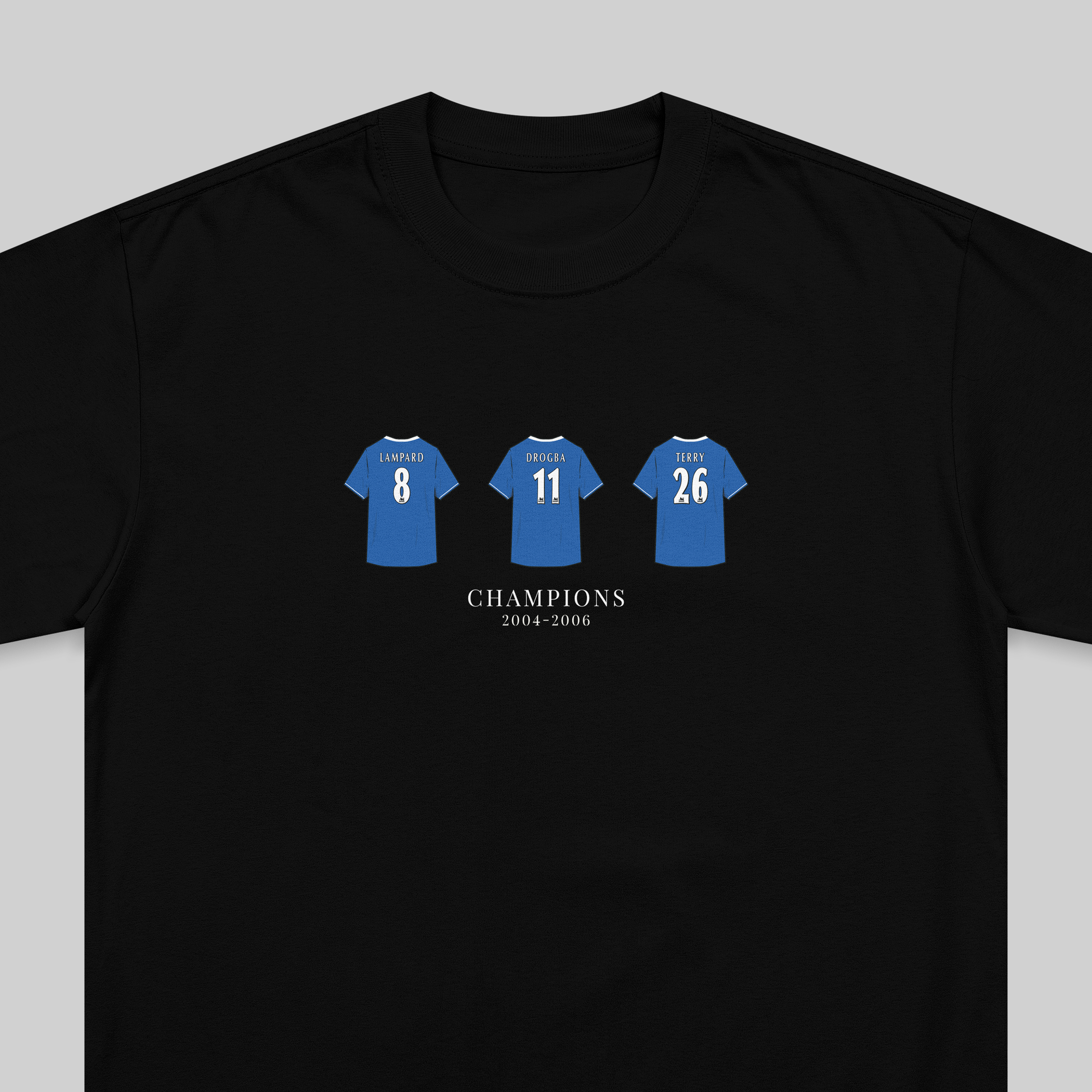 Chelsea Champions 2004-2006 embroidered t-shirt in black