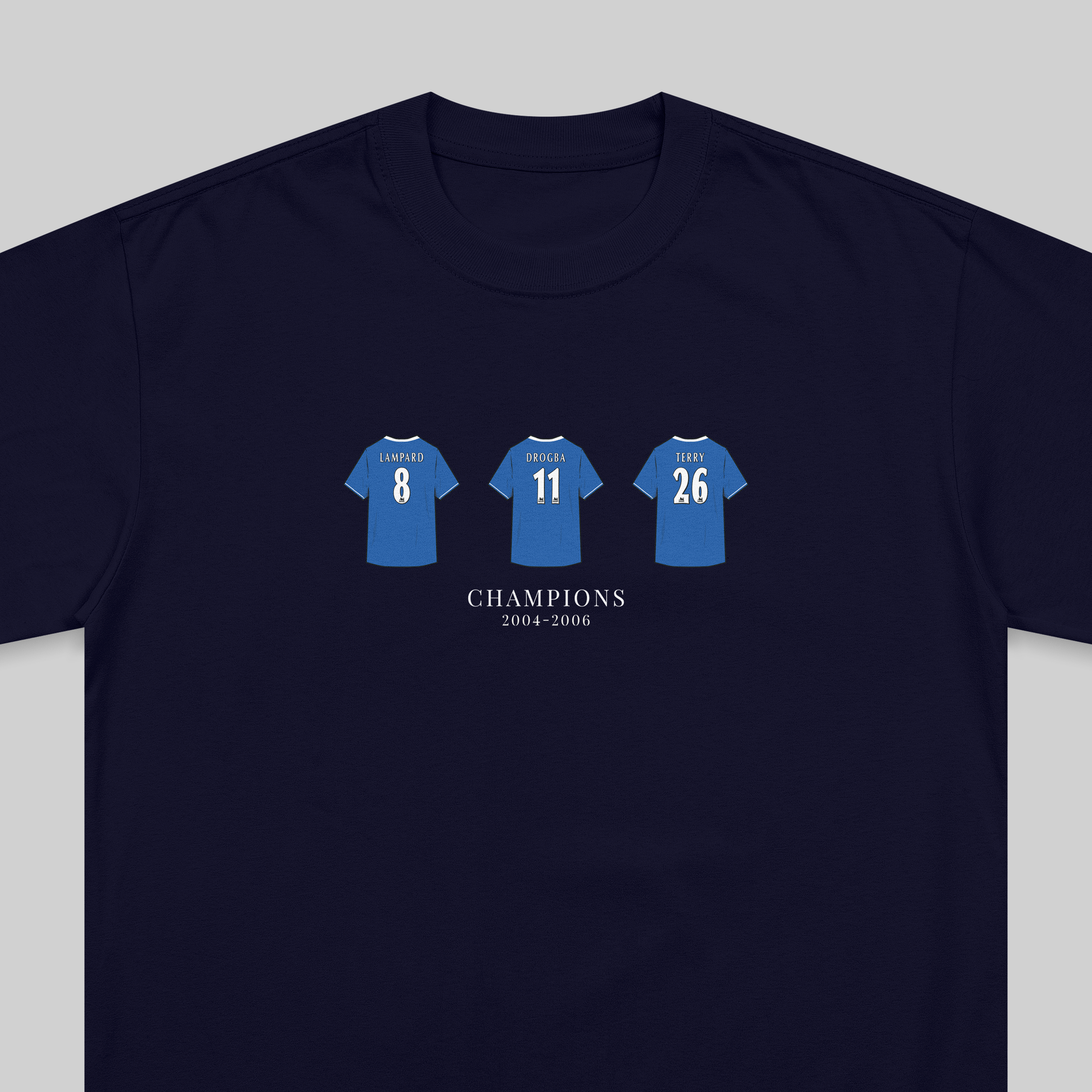 Chelsea Champions 2004-2006 embroidered t-shirt in navy