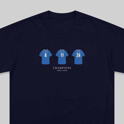 Chelsea Champions 2004-2006 embroidered t-shirt in navy