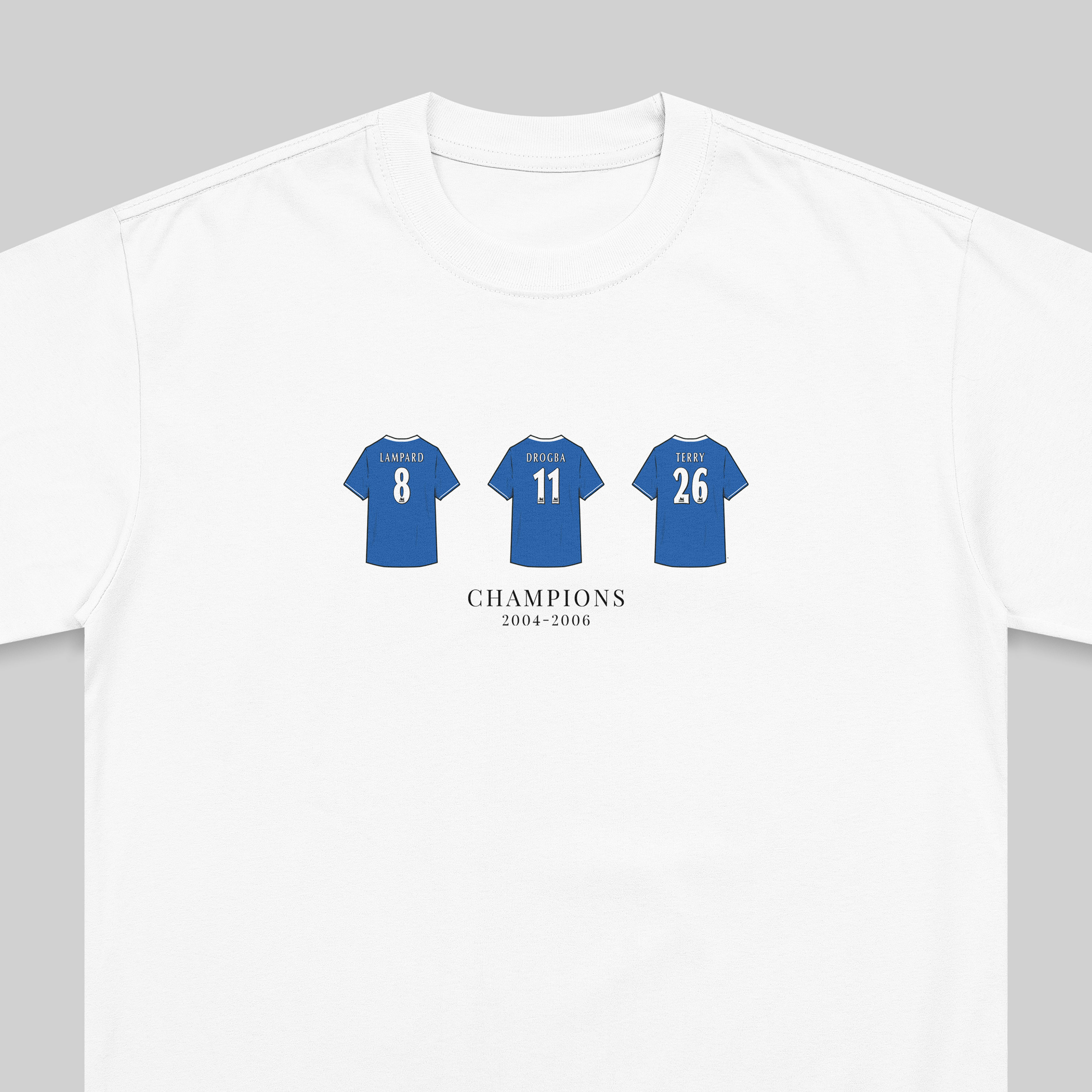 Chelsea Champions 2004-2006 embroidered t-shirt in white