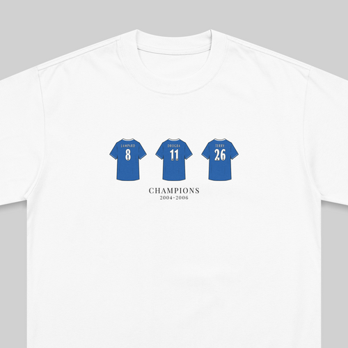 Chelsea Champions 2004-2006 embroidered t-shirt in white